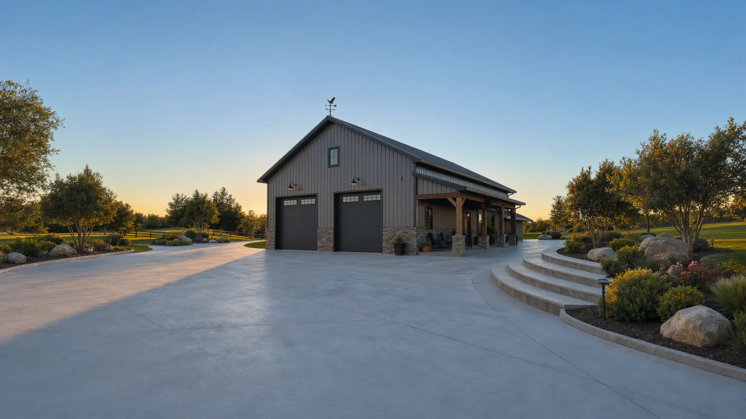 Garage cupola with weathervane planning reference