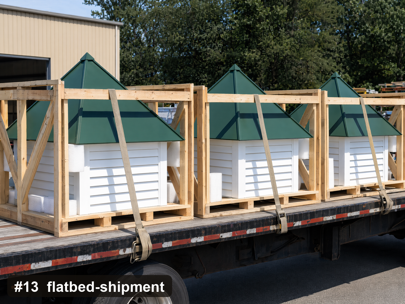 Multiple cupola planning reference for a large barn or arena