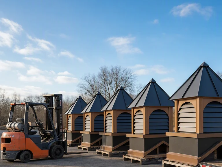 Finished Tanasi Designs cupolas prepared for delivery